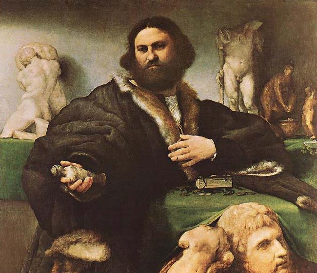 Lorenzo Lotto Portrait of Andrea Odoni oil painting image